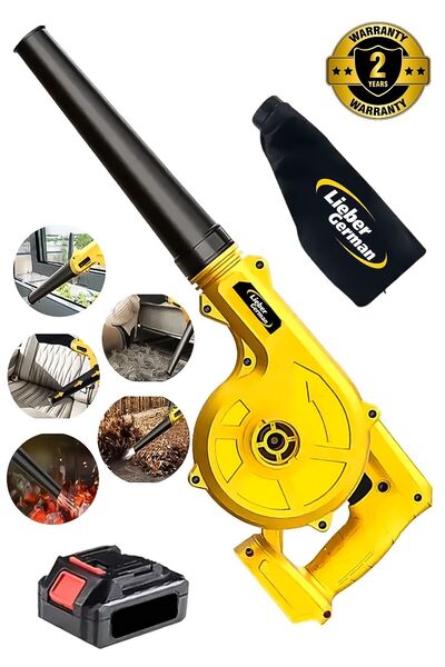 Lieber German Alman 21 V 2 Ah Devir Ayarlı Akülü Hava Üfleme / Emme Toz Topla...