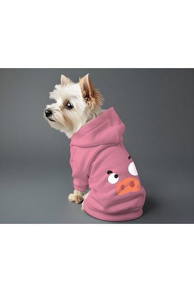 MPZ Pets Cat and Dog Outfit & Dress - Pink Hoodie Pig