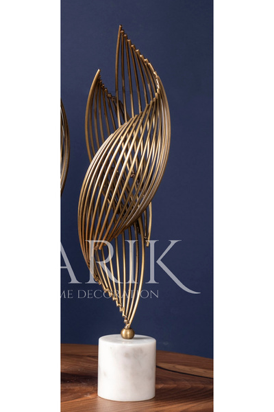 MIARIK DESIGN & DEKORASYON Dekoratif Tekli Mermer Kaideli Hortum Sipiral Hele...