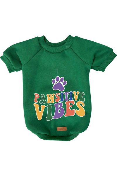 MPZ Pets Green Sweatshirt and Dress Cat and Dog Outfit
