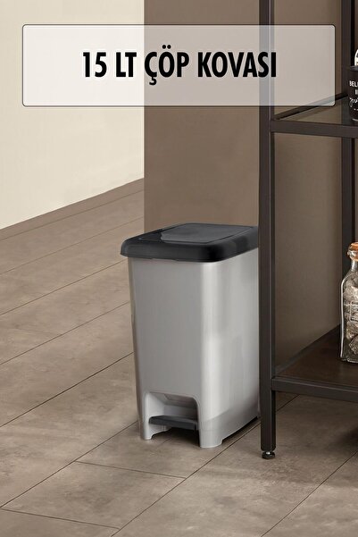 Depa 15 Litre Basmalı Çöp Kovası