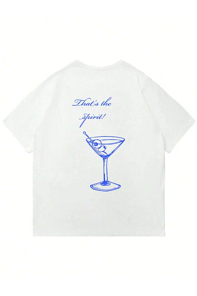 Mad&Calf Γυναικείο μπλουζάκι The Spirit Printed Crew Neck Oversize
