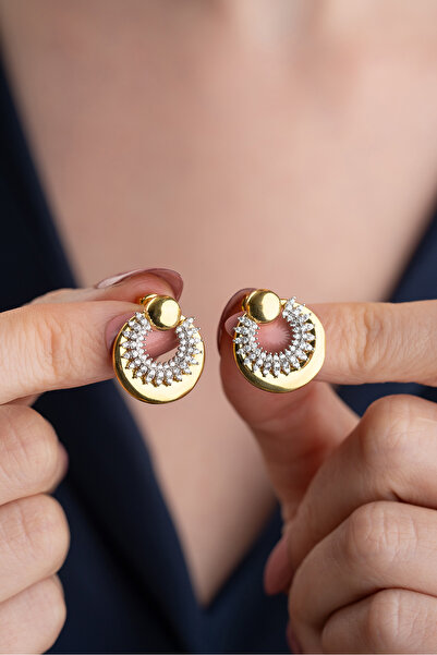 Silvano Jewelry 925 Ayar Gümüş Trend Küpe