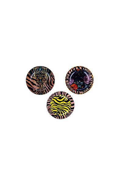 Lucky Art Luckyart Juliet Bone 20 Cm Set of 6 Plates