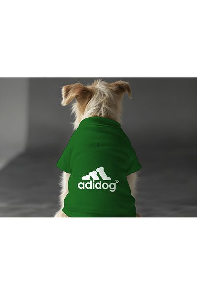 MPZ Pets Cat and Dog Outfit & Dress - Green Sweatshirt Adidog