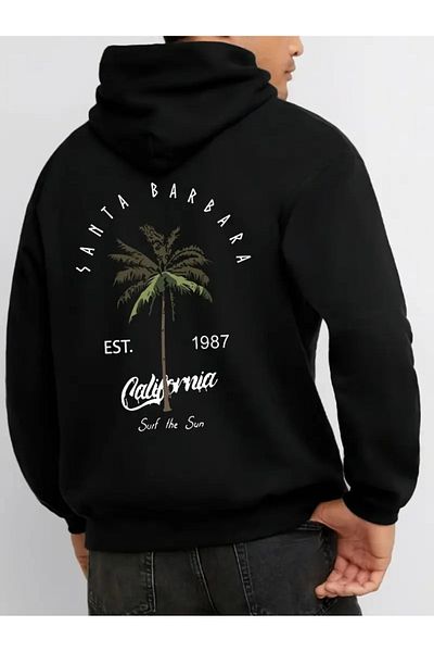 FULL TOLERANCE Tropical Palm Tree Printed Oversize Sweatshirt