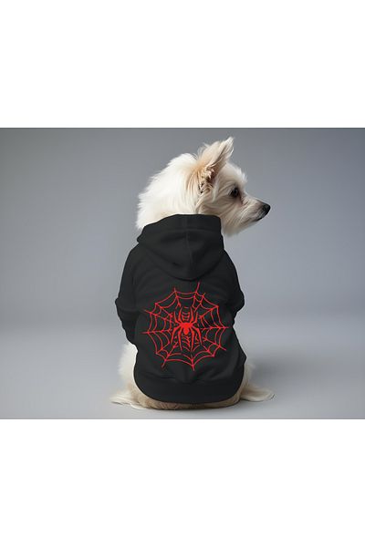 MPZ Pets Cat and Dog Clothes - Black Hoodie and Spider Suit