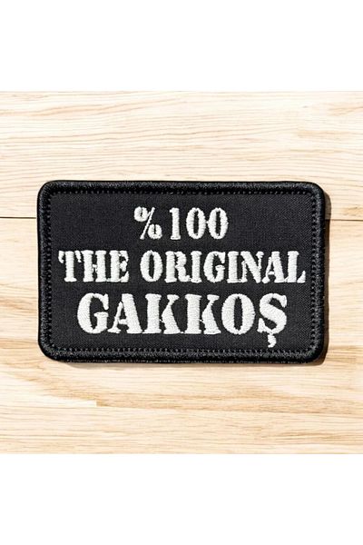 Ex Patch Cea mai originală șorț cu broderie scrisă Gakkoş 8 X 5 Cm