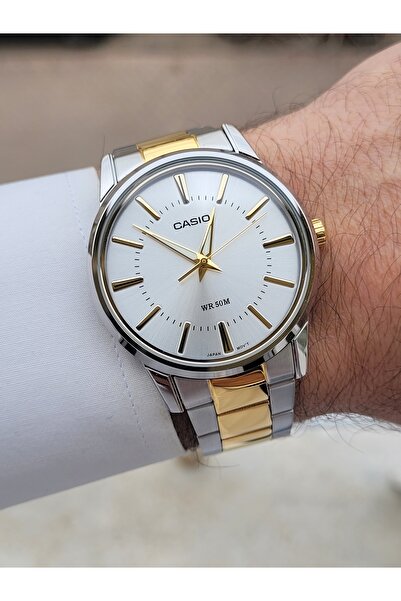 Casio Gold Silver Color Men's Wristwatch