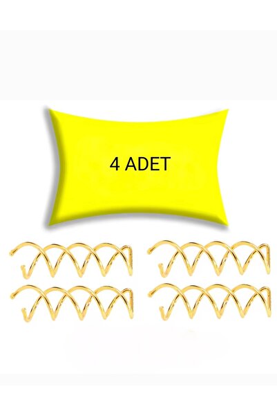 monalisatoka Kadın 4'Lü Mucizevi Spin Saç Tokası Gold Renk Gizli Saç Saç Aksesuarı Topuz Tokası