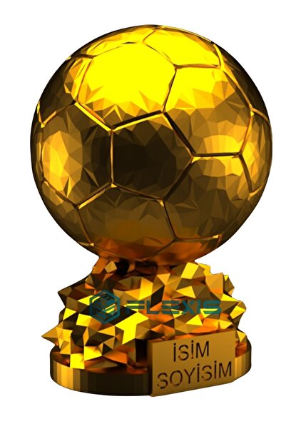 FLEXIS WE MAKE IT POSSIBLE FOR YOU İSMİNİZE ÖZEL FIFA BALLON D'OR MAKETİ GOLD...