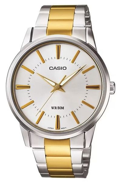 Casio Gold Silver Color Men's Wristwatch