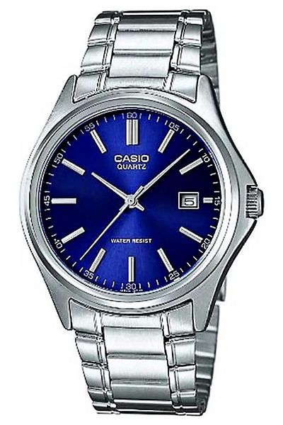 Casio Silver Navy Blue Color Men's Wrist Watch