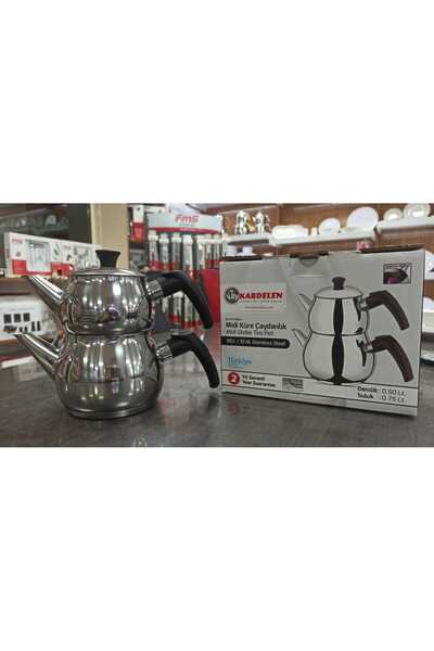 konak züccaciye Midi Küre Çaydanlık Siyah Saplı