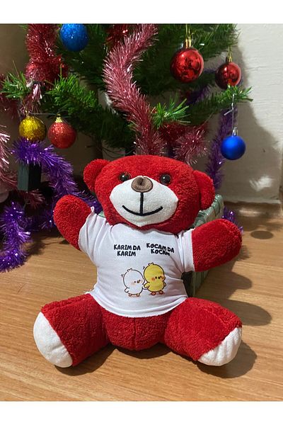 rüya vadisi My Wife and My Wife, My Husband and My Husband, Red Color Plush Teddy Bear