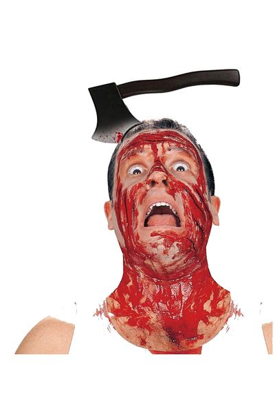 Mu Art Halloween Bloody Axe Studded on the Head Joke Crown