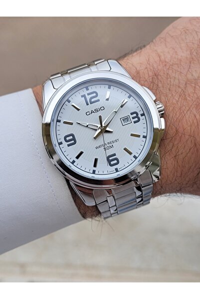 Casio Silver White Color Men's Wrist Watch