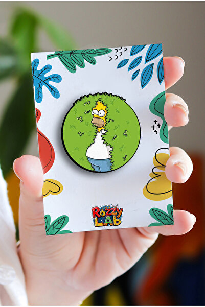 Rozzy Lab Simpsons Homer Pin Rozet Broş Yaka Çanta Aksesuar