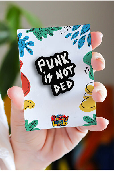 Rozzy Lab Punk is Not Ded No1 - Rock Music - Müzik - Pin - Rozet - Broş - Yak...