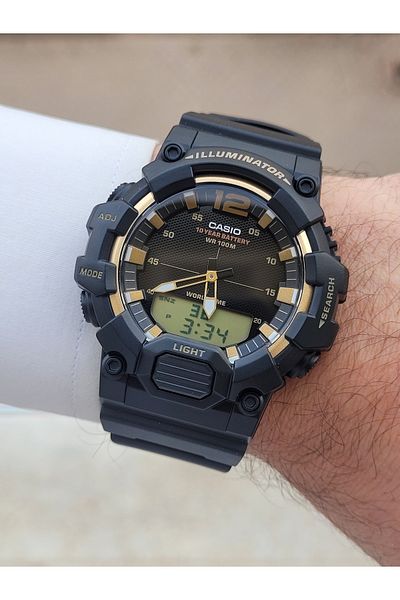 Casio Black Gold Color Men's Wristwatch