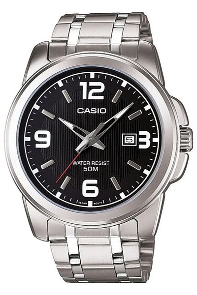 Casio Silver Black Color Men's Wrist Watch