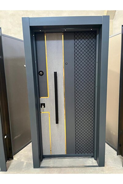 Genel Markalar Krom Detaylı Çelik Kapı Sağ