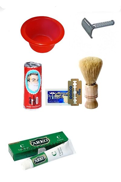 efmues Classic Shaving Set - Beard Brush and Shaving Bowl Cleaning