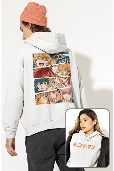 Fuddy Moda Оверсайз-свитшот з принтом на спині та капюшоном з персонажами Cha...