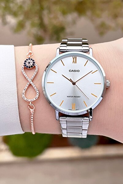 Casio Gümüş Renk Kadın Kol Saat