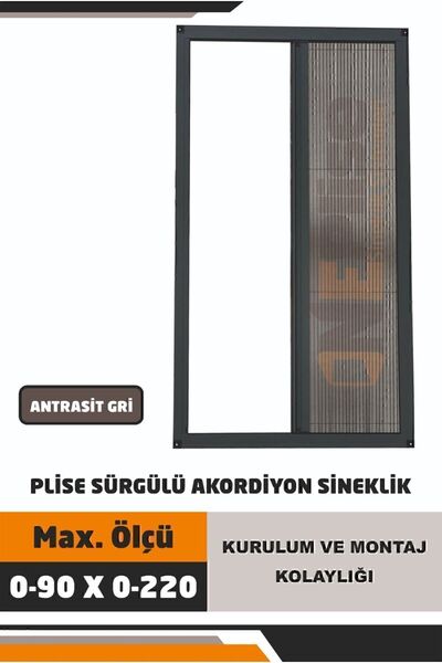 KÖROĞLU SİNEKLİK VE YAPI MARKET Plise Pileli Sürgülü Kapı Sinekliği Plisecim( Demir Kapı,pimapen Kapı Vs)kapı Için Sineklik