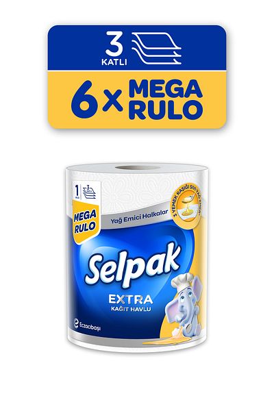 Selpak ® 1=3 Mega Roll Towel - 6-piece Oil Absorbent Set