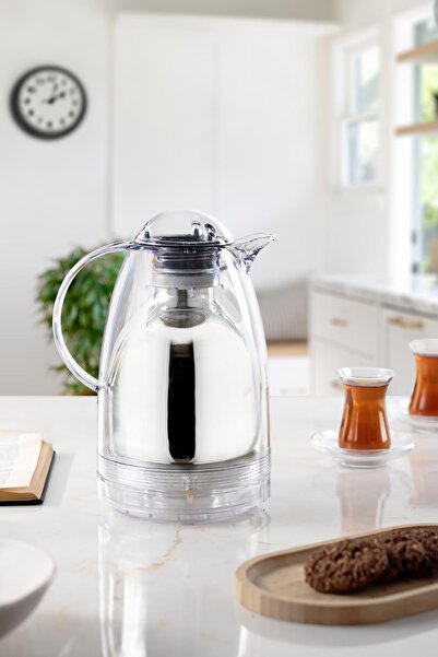 HNG HOME 1.5 LT Isı Yalıtımlı Çay Ve Soğuk Su Termosu Şeffaf (12 Saat Sıcak Tutar& İçi Camdır)