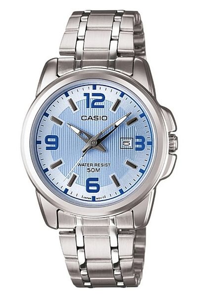 Casio Silver Blue Color Women's Wristwatch