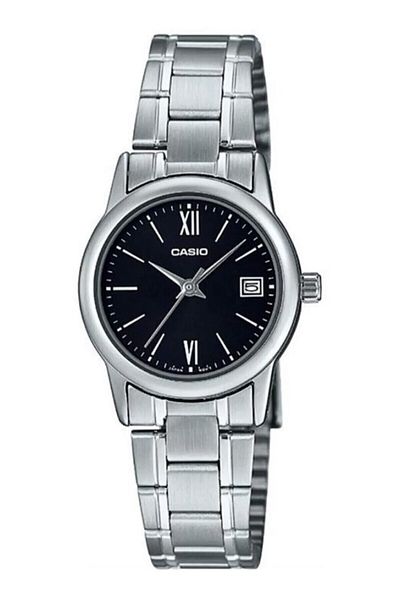 Casio Silver Black Color Women's Wristwatch