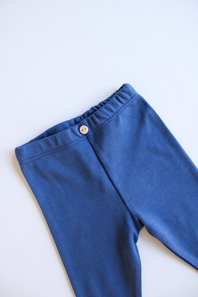 OhlalaKoala Combed Cotton Indigo Baby Tights