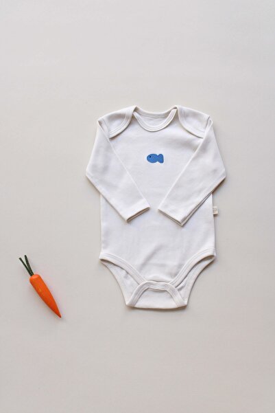 OhlalaKoala Balık Nakışlı Uzun Kollu Body