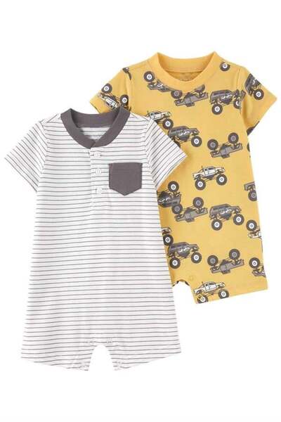 Carter's Carters Erkek Bebek 2'li Penye Tulum Set