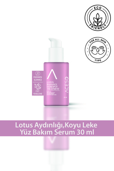 Lotus Aydınlığı,Koyu Leke Yüz Bakım Serum 30 ml