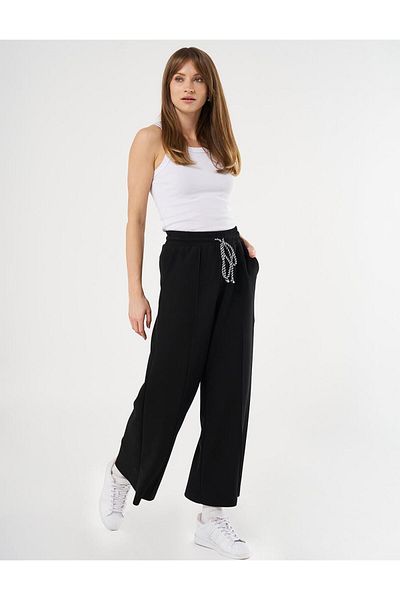 KYR Black Knitted Trousers - Stitched