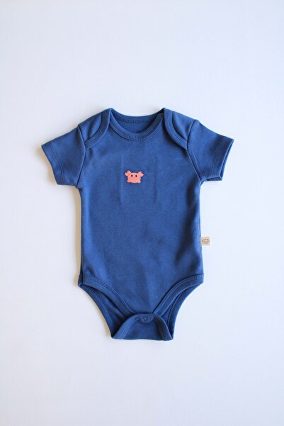 OhlalaKoala Yengeç Nakışlı Kısa Kollu Body