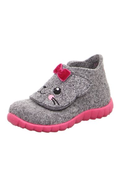 Superfit Papuci pentru fete Happy Grey
