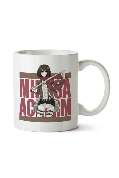ART HEDİYE Attack on Titan Mikasa Ackermann Two Side Printed Mug