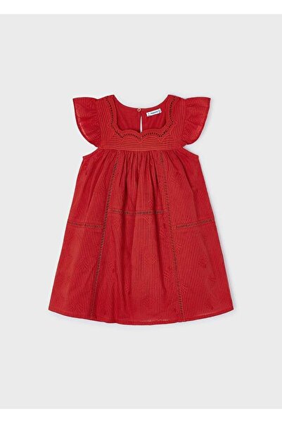 MAYORAL Kız Çocuk Kare Yaka Fırfırlı Elbise