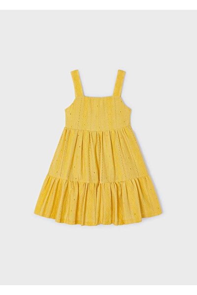 MAYORAL Kız Çocuk Kalın Askılı Volanlı Elbise