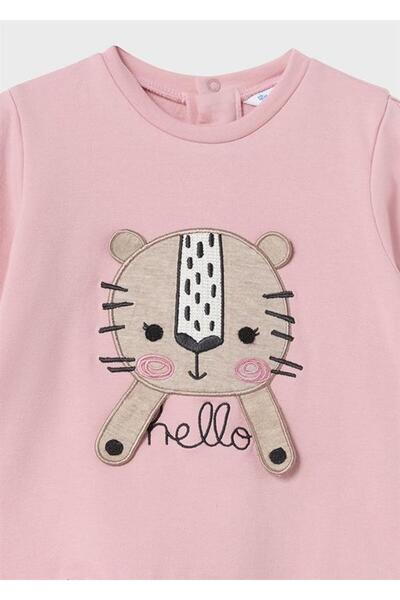 MAYORAL Kız Bebek Kedi Detaylı Elbise