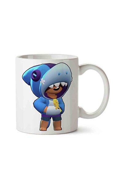 ART HEDİYE كوب مطبوع على الجانبين من Brawl Stars Shark Leon.jpg