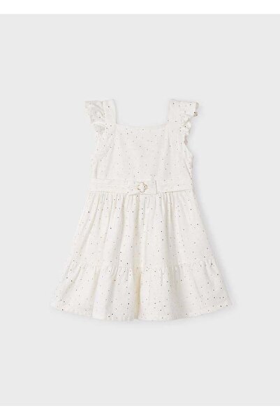 MAYORAL Kız Çocuk Sırt Detaylı Volanlı Elbise
