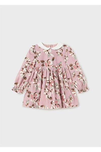 MAYORAL Baby Collar Floral Patterned Baby Girl Dress