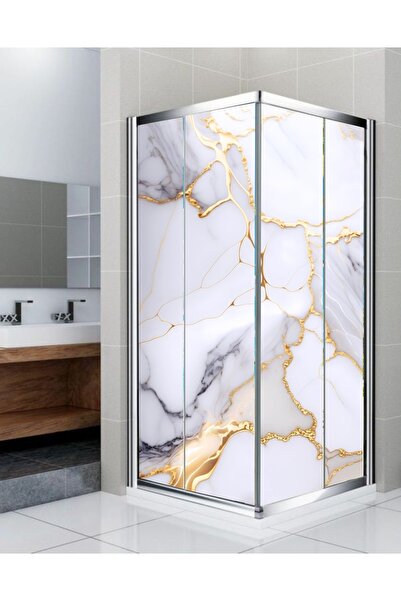 RENKLİ HOBBY Banyo Duşakabin Kaplama Folyo Sticker - Duşakabin Giydirme - Ken...