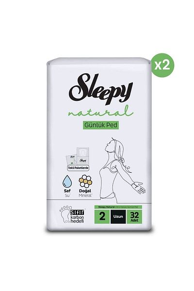 Sleepy فوط يومية طبيعية 64 قطعة